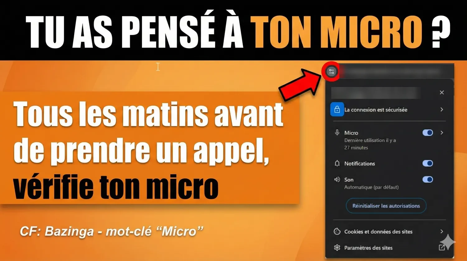 Affiche « Tu as pensé à ton micro ? »