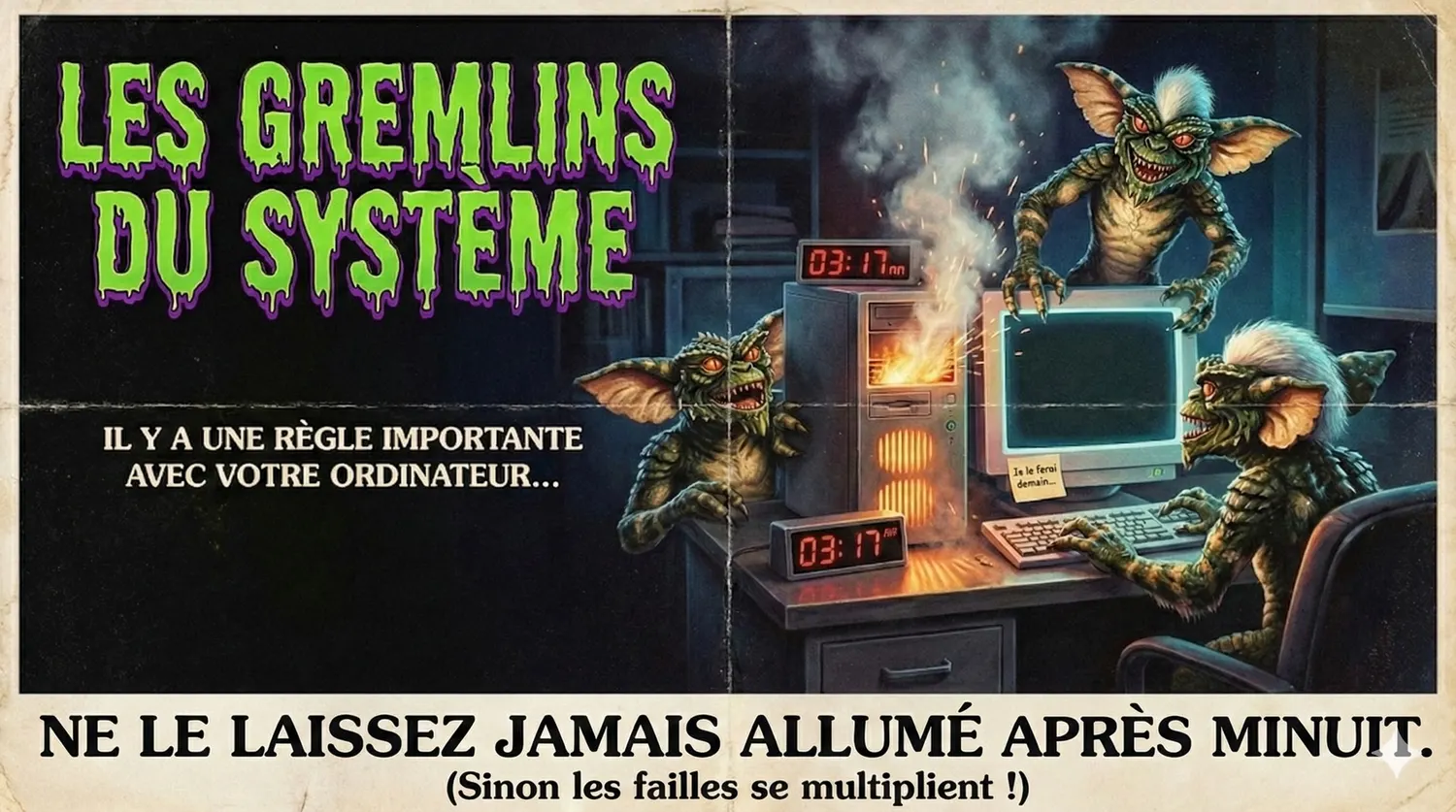 Affiche Les Gremlins du système